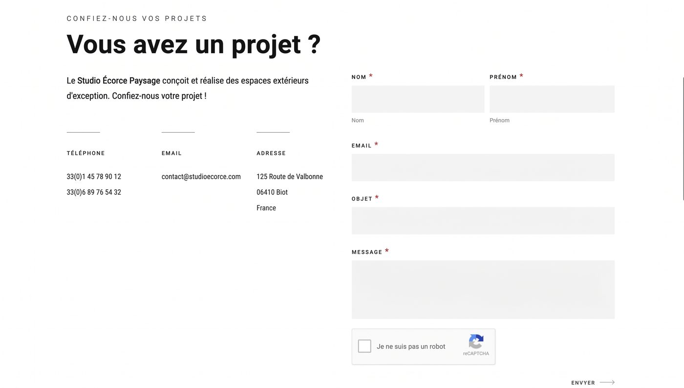 Paysage & Urbanisme — Devis